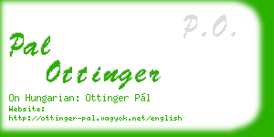 pal ottinger business card